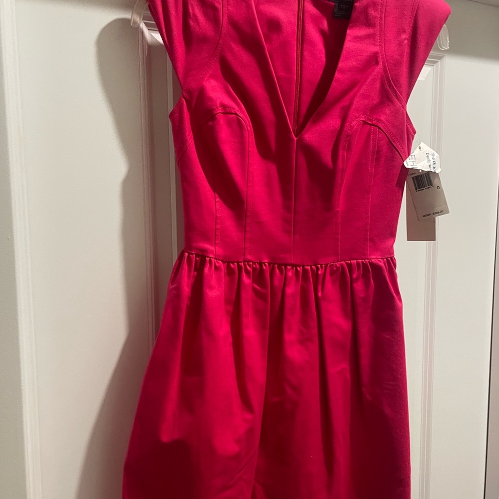 Vibrant Pink Sleeveless Dress